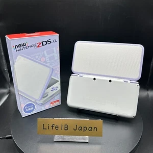 Nintendo New 2DS LL Lavender/White Portable Gaming Console Complete in Box - Picture 1 of 24