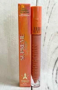 NIB Jeffree Star Supreme Gloss Entwined Peachy Nude Lipgloss Orange Full Size - Picture 1 of 2