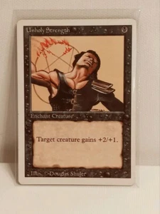 MINT | UNHOLY STRENGTH | 93-94 | Magic The Gathering | Deckmaster - Picture 1 of 3
