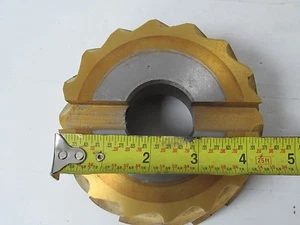 NIAGARA 09995 5,0 X 0,25 X 1,5 M-42 A3 TiN GERADER ZAHNFRÄSER - Bild 1 von 4