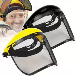 Garden Safety Mask Mesh Visior Face Protection Cutting Grass Mesh Visor - Picture 1 of 16