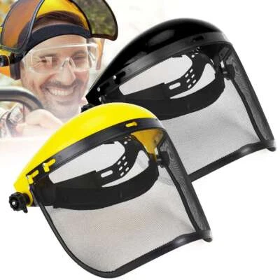 Máscara de seguridad de jardín malla visera protección facial corte hierba malla visera Foto 1 de 4