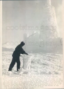 1972 Press Photo US Weather Observatory Mount Washington New Hampshire - Picture 1 of 2
