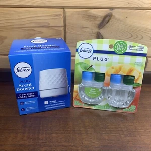 Paquete de 2 Febreze Plug Green Apple Mango Sunshine Oil Recarga y Plug Potenciador de Aroma - Imagen 1 de 5