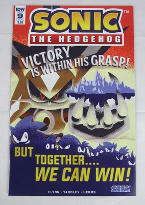 Sonic The Hedgehog #9 (2018,IDW) 保护套 B 变体近乎完好 9.6 Z523 — 第 1/4 张图片
