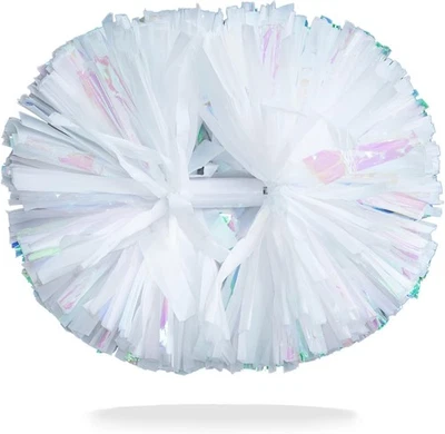 AOPANDA Cheerleading Pom Poms with Baton Handle for Team Spirit Sports WHITE  - Image 1 of 4