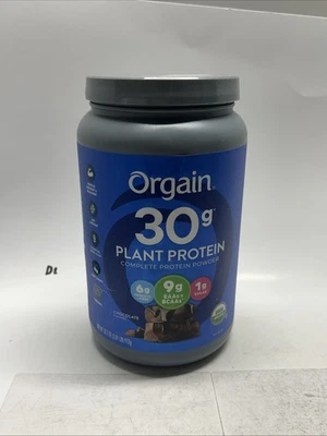 Orgain 30 g de proteína vegetal en polvo chocolate 2,01 lb caducidad 09/2026 Foto 1 de 4
