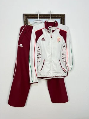 Vintage Adidas Hungary Woman National Team Suit Track Jacket Pants Set Size M - Image 1 of 4
