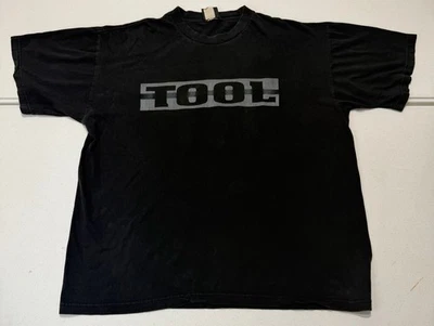 T-shirt vintage TOOL XL | ÆNIMA album epoca sbiadita nera con logo album etichetta GIGANTE - Immagine 1 di 4