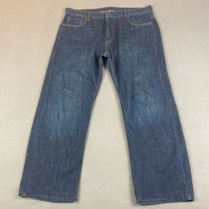 Levis Jeans Mens 36x29 * Blue 569 Relaxed Fit Straight Leg Dark Wash Denim - Picture 1 of 11