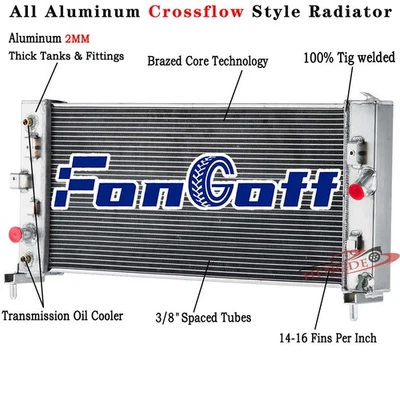 2 Row Aluminum Radiator For 2006-2011 Chevy Impala 2008-09 Buick LaCrosse Allure - Image 1 of 4
