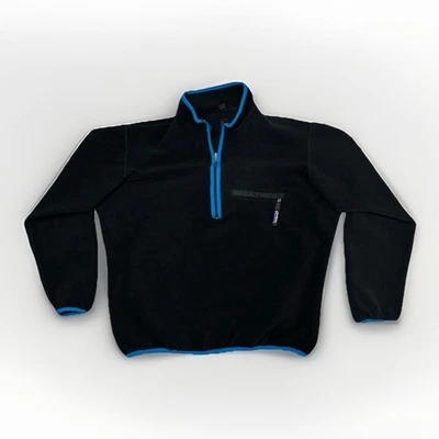 Patagonia Synchilla Half Zip Black Feece Pullover Sweater Size XL Made in USA - Image 1 of 4