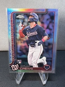 2025 Topps Chrome Dylan Crews Refractors Rookie #146 Washington Nationals - Picture 1 of 2