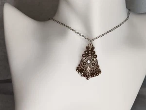 Art Deco Style Pendant And Chain - Picture 1 of 6
