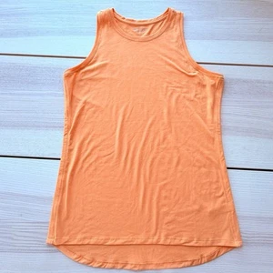 Athleta In Motion Seamless Tank Top Mesh Ventilation Sleeveless Orange M - Picture 1 of 7