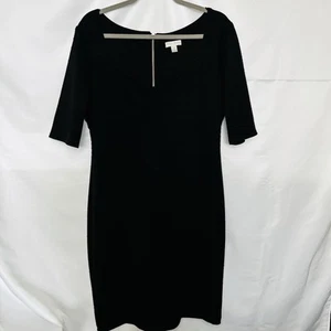 Bisou Bisou Women's Black Stretch Pencil Type Dress Size 16 - Picture 1 of 3