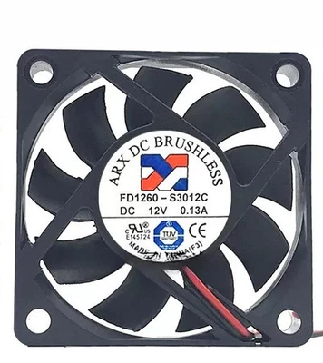 Ventilador de refrigeración silencioso ARX DC SIN ESCOBILLAS FD1260-S3012C 12V 0.13A 6 cm Foto 1 de 2