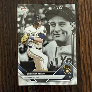 Christian Yelich 2025 Topps Now Lou Gehrig Day PR 4188 LGD-CY - Bild 1 von 2