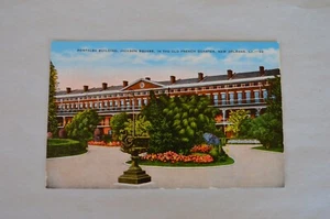 Tarjeta Postal De Colección Lino PONTALBA BLDG Jackson Square Antiguo Barrio Francés Nueva Orleans - Imagen 1 de 5