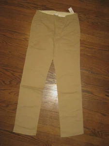 New boys Gap kids beige pant pants 26x31 chino 20 Slim adjustable waist - Picture 1 of 2
