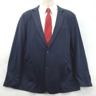 NEW Paul Jones Blazer Jacket Men XL Navy Stretch Single Breasted Unstructured - Image 1 of 4