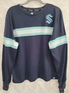 nwt Seattle Kraken NHL Size XXL Fanatics Women’s Long Sleeve Shirt New with Tag - Picture 1 of 5