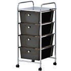 Portable 4/10/15 Drawers Cabinet Storage Trolley On Wheel Cart Home Office Salon