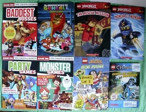 LEGO NINJAGO CHIMA BOOKS - GUMBALL MONSTER PARTY GAMES CHEATS - 8 PCS - LOT 11 - Imagen 1 de 1