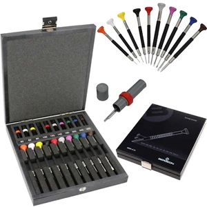 Bergeon 6899-A10 Watchmakers Ergonomic 10 Piece SWISS Screwdriver Set WOODEN - Picture 1 of 17