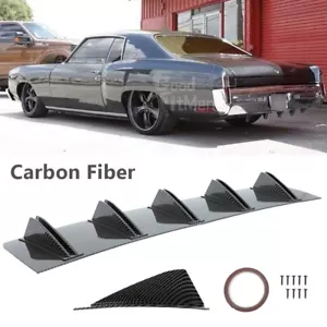 For Chevy Monte Carlo SS RS Car Rear Bumper Diffuser Lip Shark Spoiler Fins Wing - Foto 1 di 14
