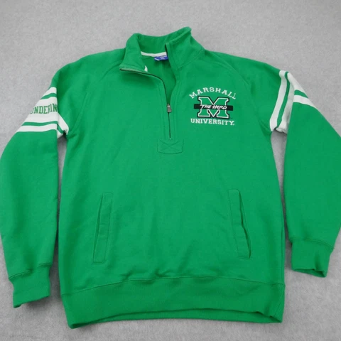 Marshall University Thundering Herd 1/4 Zip Sweatshirt Adult XS Champion Cover