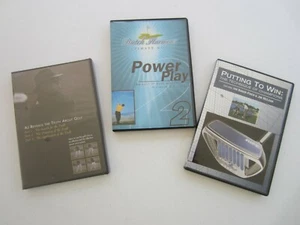 Three Golf Training DVDs: UG2: Power Play, Putting to Win, and AJ Reveals Truth - Picture 1 of 5