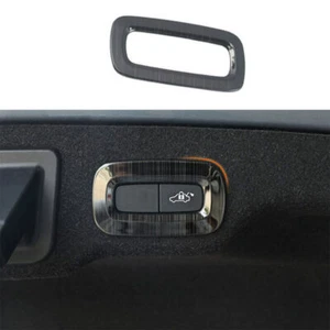 Fit For Volvo XC90 2016-2023 Black Titanium Tailgate Rear Door Button Cover Trim - Picture 1 of 6
