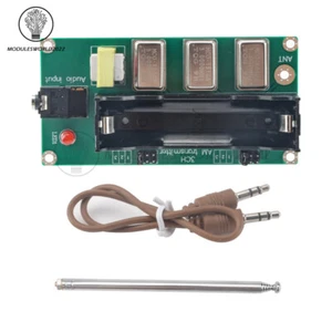 3-Channel AM Transmitter 1MHz 3MHz 5MHz Finished Board w/ Antenna & Audio Cable - Picture 1 of 13