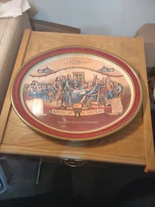 1992 Miller High Life 1776 Birth of a Nation 14.5" Beer Tray - Picture 1 of 5