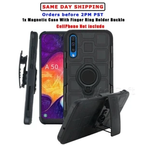 Robuste Armor Hybrid Hart Holster Abdeckung Etui für Samsung Galaxy A50 SM-A505U - Bild 1 von 1