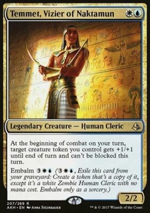 Magic the Gathering MTG Temmet, Vizier of Naktamun (207) Amonkhet LP - Picture 1 of 1