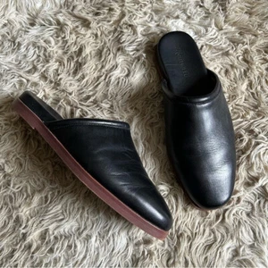 Madewell Cuero Negro The Louisa Mule Slip On Mujer 8 Clásico Minimal - Imagen 1 de 7