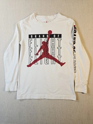 Jordan Brand Of Flight Long Sleeve Boys T-Shirt Small 8-10 Yrs - Image 1 of 4