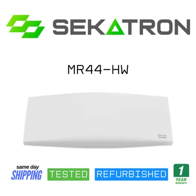 ♻️ Cisco Meraki MR44-HW Cloud-Managed Wi-Fi 6 Access Point ⚡Unclaimed - Tested - Image 1 of 2