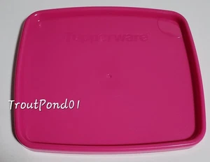 Tupperware Sello de Repuesto Cuadrado Redondo Congelador Contenedores LEER Congelarlo Rosa - Imagen 1 de 2