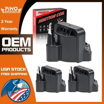 3 件点火线圈适用于别克凯迪拉克雪佛兰 Olds 庞蒂亚克五十铃 DR39 — 第 1/4 张图片