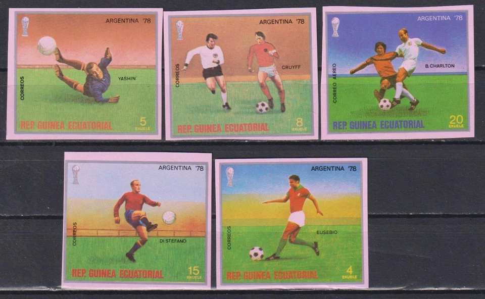 Mint stamps Sport Soccer Football WM Argentina 1978 from Equatorial Guinea avdpz - Image 1 of 1