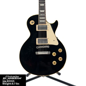 Used Gibson 2000 Custom Shop '58 Les Paul Reissue R8 - Blacktop w/OHSC - Picture 1 of 8
