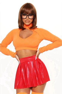 Moda Nova Mystery Babe 5 Piezas Conjunto de Disfraz Naranja Talla M/L Nuevo con Etiquetas Foto 1 de 3