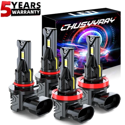 FOR 2015-2019 Ford Transit-150/250/350/350 HD LED Headlight Bulbs High Low 4pcs - Image 1 of 4