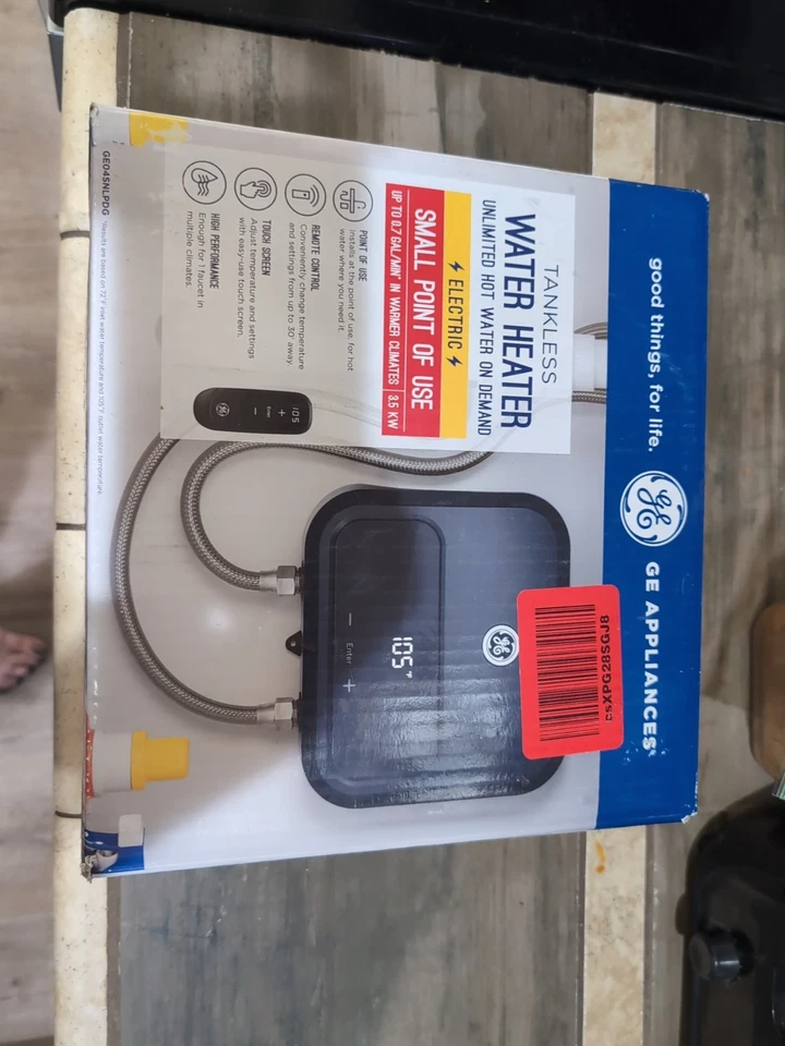 Новый GE безрезервуарный водонагреватель электрический небольшая точка использования - Изображение 1 из 1