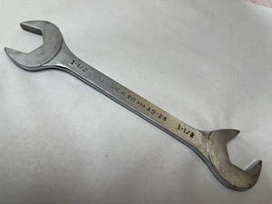1-1/2" USA Vanadium Ohio SAE 4 Way Open End Angle Wrench AD-24 1-1/2 Inch V-Cut - Picture 1 of 6