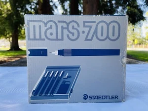Vintage STAEDTLER Mars 700 Set of 4 Pens with Ink, orig box, case, instructions - Picture 1 of 6