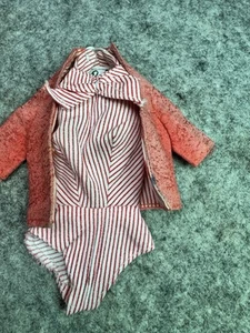 Vintage Barbie BUSY GAL #981 RED JACKET & WHITE STRIPED BODY BLOUSE - Picture 1 of 10